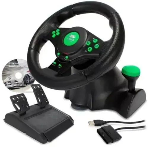 VOLANTE JOYSTICK PARA VIDEO GAME E PC KNUP KP-5815A