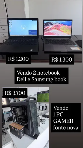 PC GAMER E NOTEBOOKS DELL E SAMSUNG