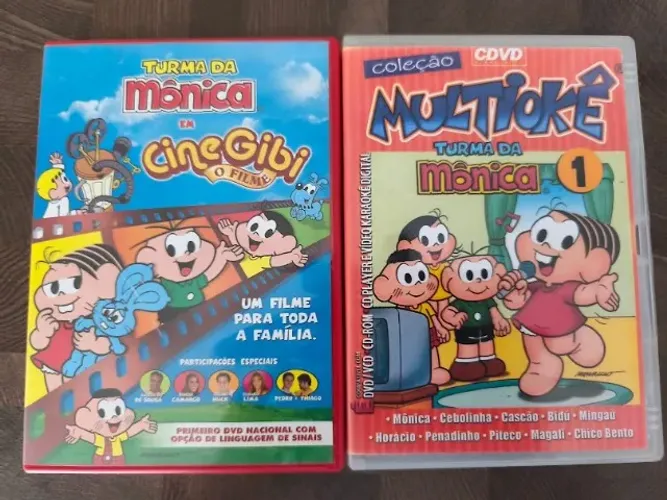 Kit 2 DVDs Turma da Monica - Multioke e Cine Gibi o Filme