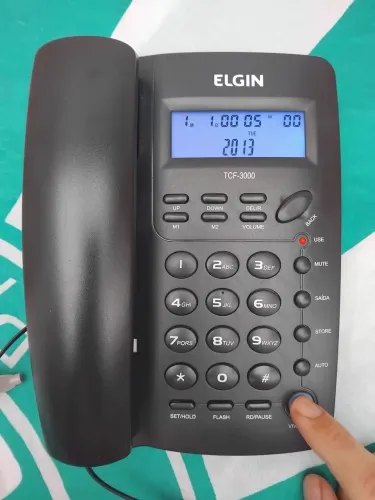 Telefone fixo Elgin tcf-3000 ( identificador +viva voz)
