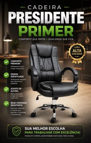 CADEIRA PARA ESCRITÓRIO PRESIDENTE LOJA IKONOFFICE