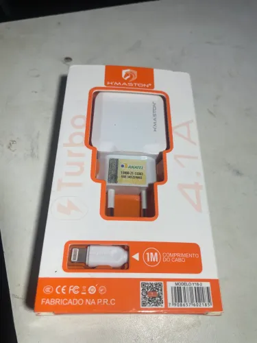 Carregador turbo H?MASTON cabo iPhone Lightning branco