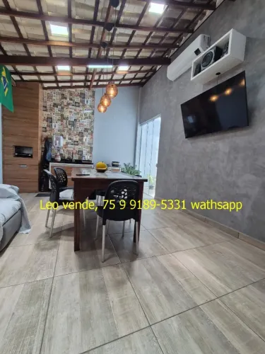 Leo vende, bairro Sim, 2 suítes, área goumert e energia solar
