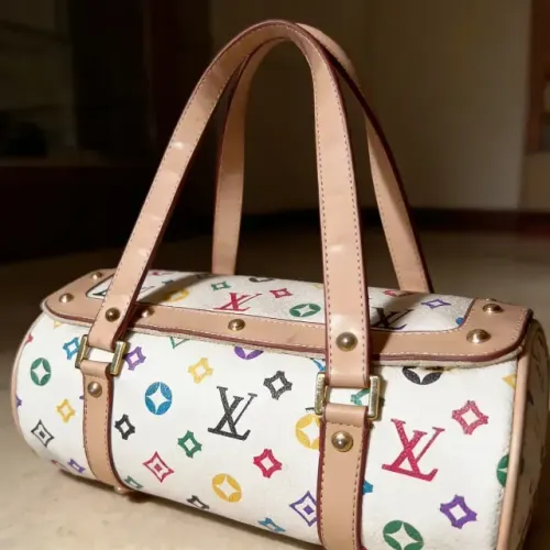 Linda Bolsa em couro e canvas