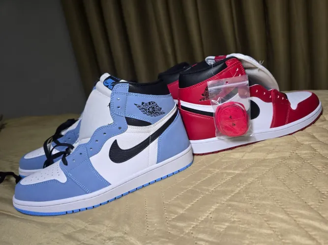 2 pares nike air Jordan 1 QY Batch