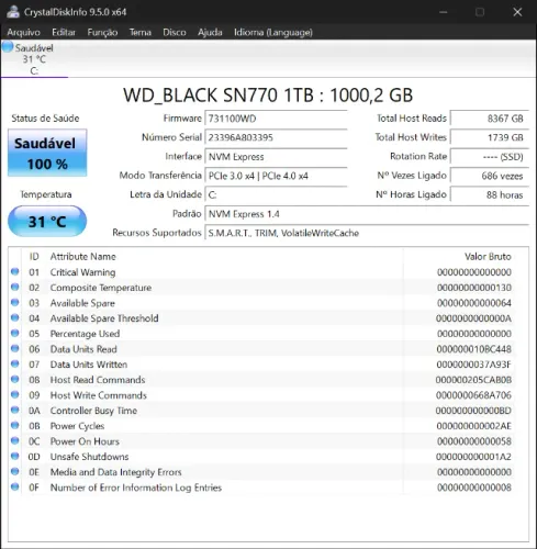 Ssd wd sandisk Sn770 1tb lige * com garantia 