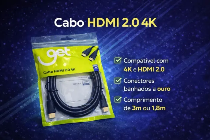 Cabo hdmi 1.8m e 3m