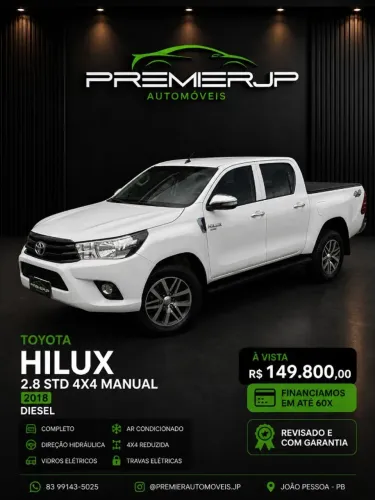 Toyota Hilux CD 4X4 2.8 Diesel Mec. 2018