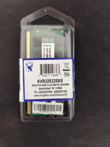 Memória Kingston 8gb ddr4 notebook