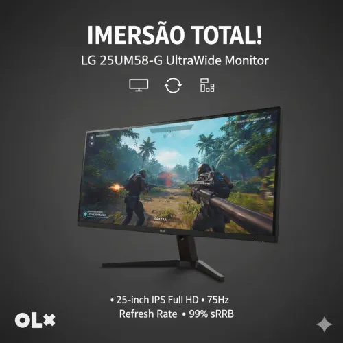 Monitor LG 25" Ultrawide