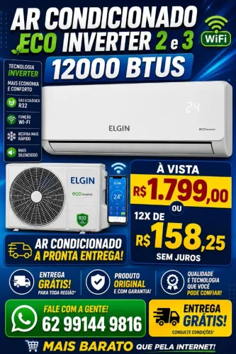 AR CONDICIONADO ELGIN 12000 BTUS