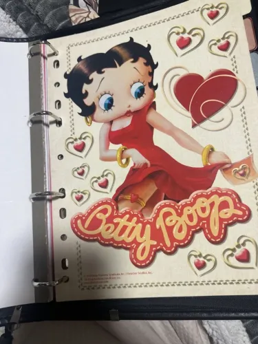 fichário betty boop anos 2000