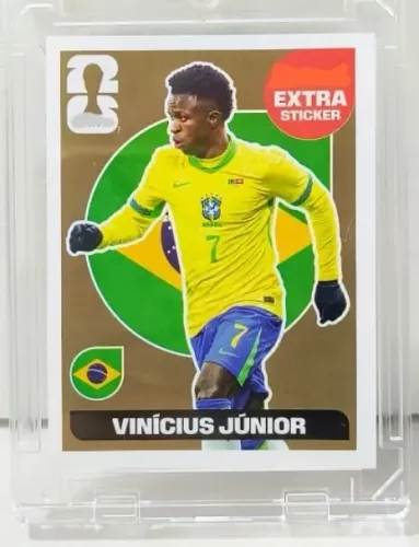 Figurinha Extra Sticker VINÍCUS JÚNIOR OURO Copa do Mundo 2026 Panini