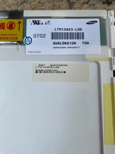 TELAS NOTEBOOK LCD COM INVERTER