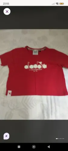 Cropped diadora original p vermelha 
