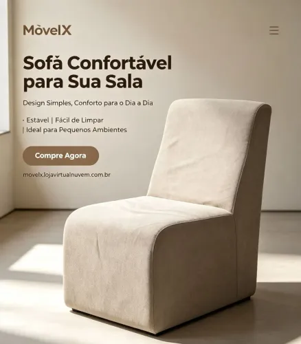 Sofá confortável para sua sala