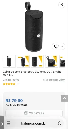 Caixa de som Bluetooth, 3W rms, C01, Bright - CX 1 UN