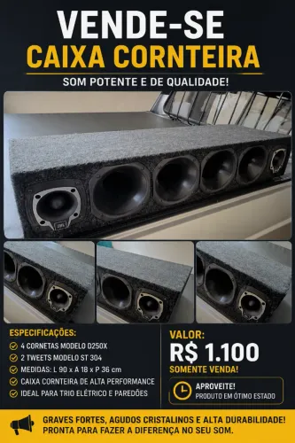 Corneteira com 4 Driver e 2 ST Jbl