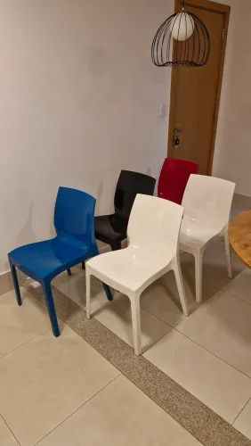 5x Cadeiras Alice Tramontina - Bonitas, resistentes e confortáveis!