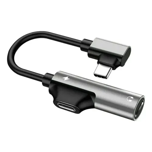 Adaptador Audio P3+Carregador tipo C