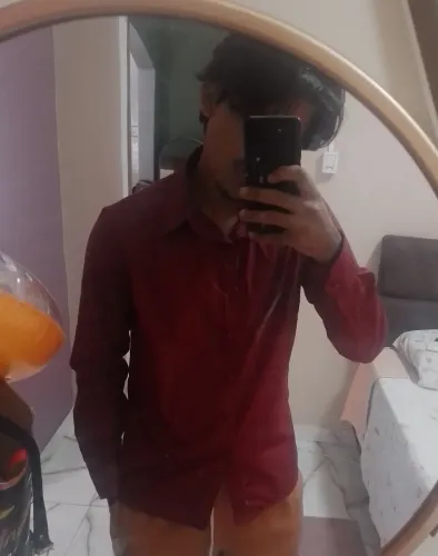Camisa social vermelha M