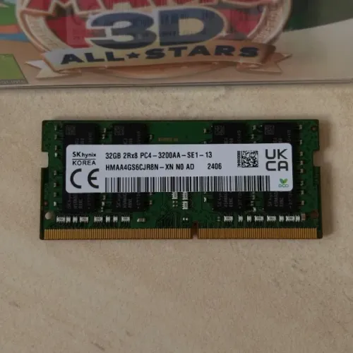 Memória RAM DDR4 SODIIMM 32GB 3200MHz SK hynix Retirada de Notebook Dell usada por 15 dias