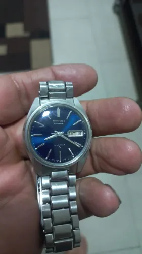 Seiko azul automático
