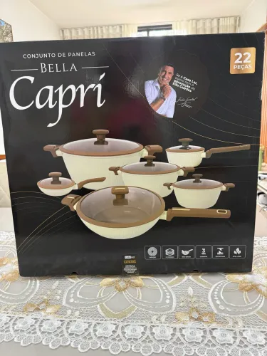 Conjunto de panelas, Bella Capri  oficial do chef Edu Guedes- NOVO na caixa 