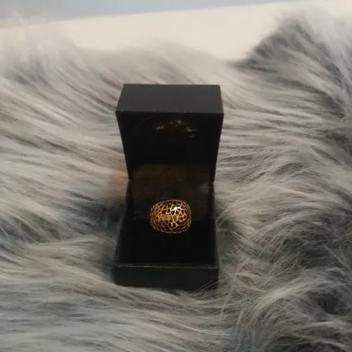 Anel ouro 18k aro 16 peça única