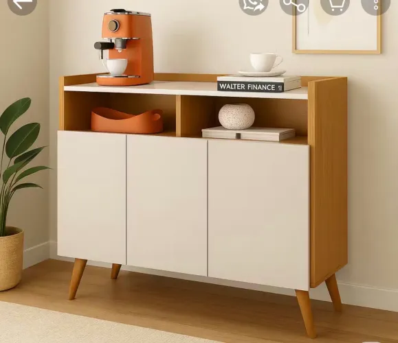 buffet aparador 2 portas - Para Café - off white