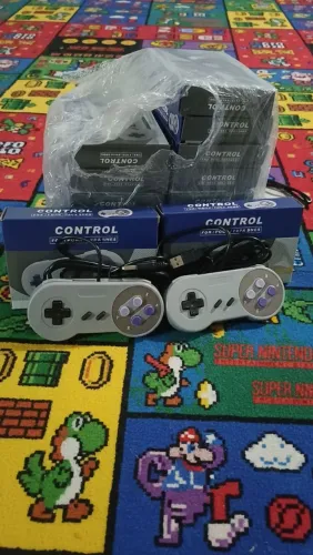 Kit 2 Controles USB Super Nintendo - para emuladores em computadores ou outros