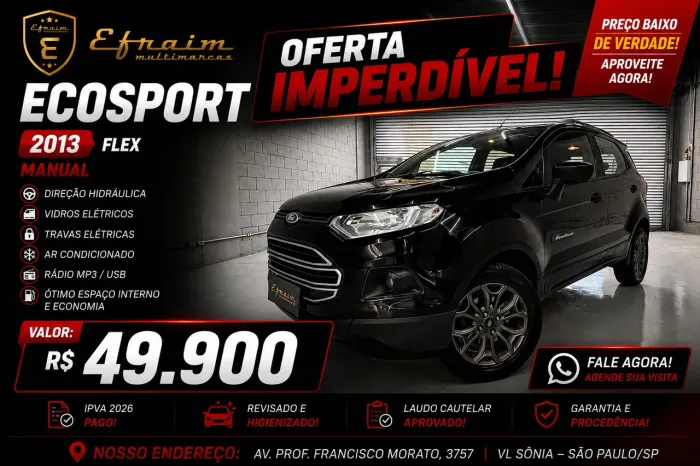 Ford Ecosport SE 1.6 16V Flex 5P Mec. 2013