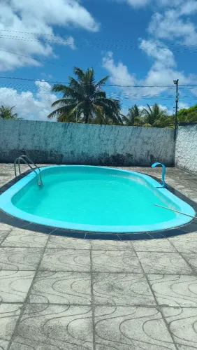Piscina completa ,escada ,cascata casa maquina