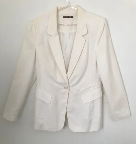 Blazer Mixed Para C&A Branco