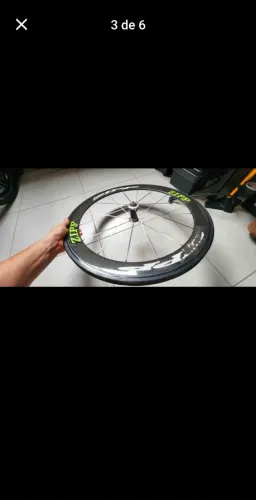 Roda dianteira ZIPP 650c tubular anos 90.