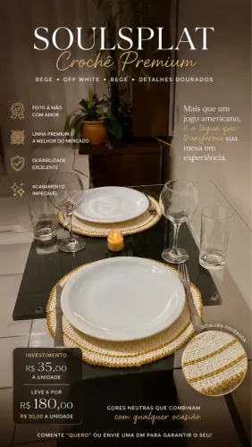 Sousplat crochê