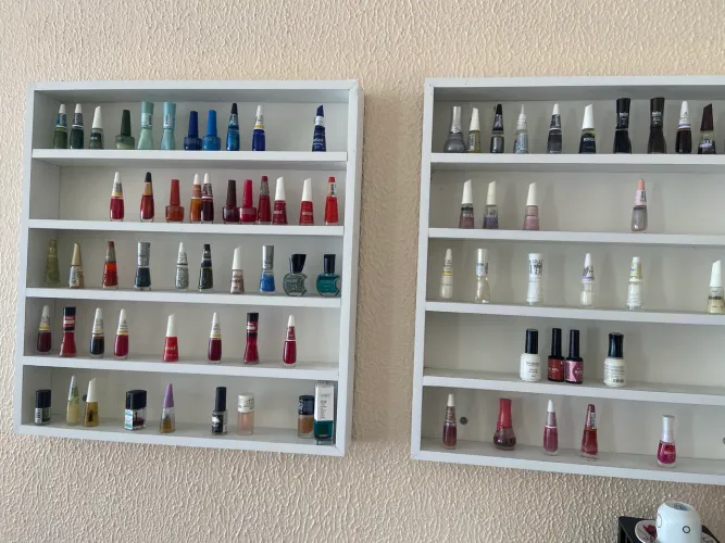 Expositores de Esmaltes de Parede em MDF - Kit com 2 Peças
