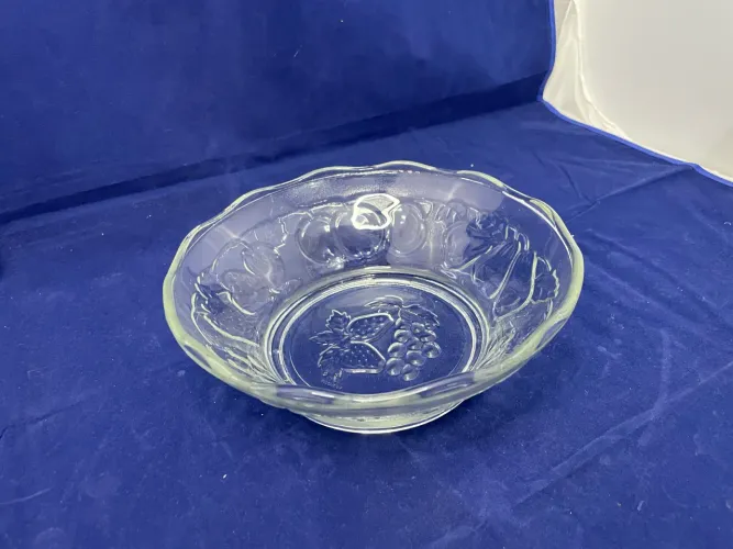Louça : Tigela para Ponche em Vidro Decorado com Frutas