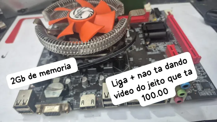 Kit placa mae liga mais nao da video 100.00