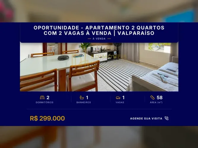 Valparaíso: Apartamento Ideal para Famílias com 2 Quartos e Segurança!