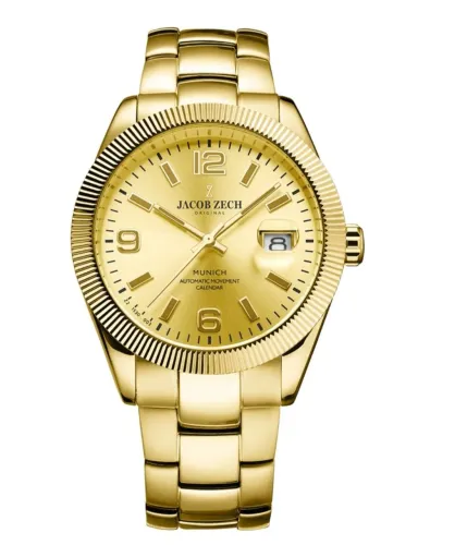 Relógio  modelo Jacob Zech Munich Automatic em tom dourado