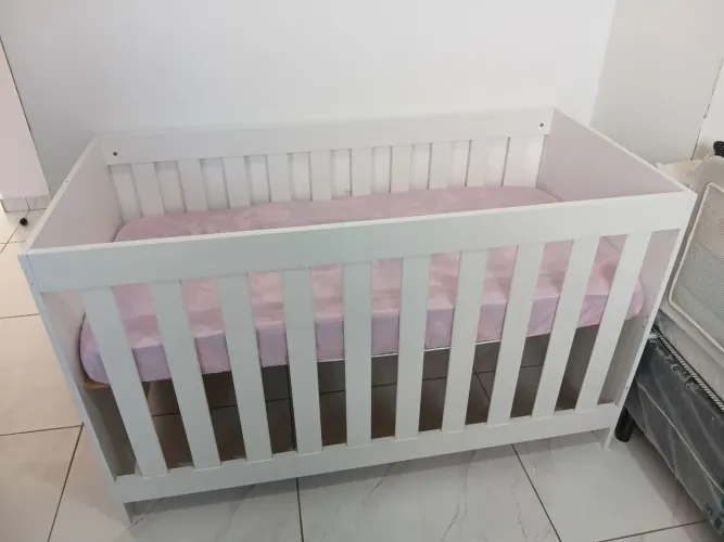 Berço 3 em 1 com colchão 