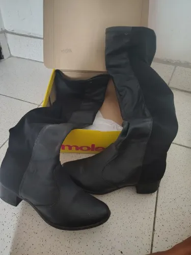 Bota Cano longo Mississipi Preta
