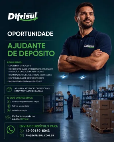 Ajudante de Depósito