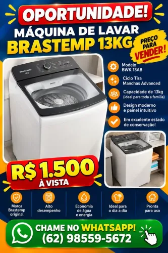 "Brastemp 13 kg ? R$ 1.500?,
