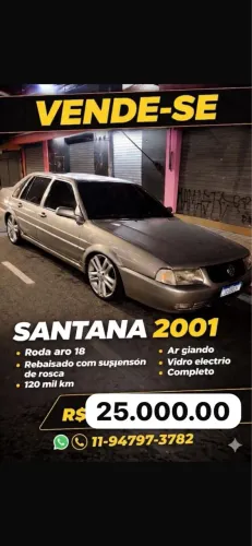 Volkswagen Santana 2.0 MI 2P E 4P 2001