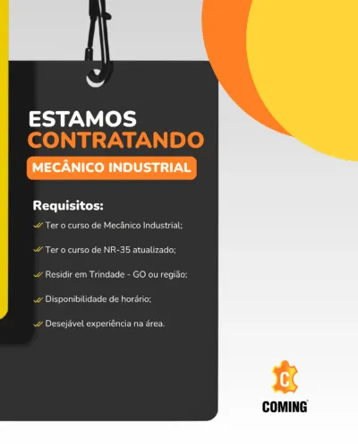 Eletricista Ind./Mecânico Ind./Ajudante de Produção/Operador de máquinas/Serviços Gerais
