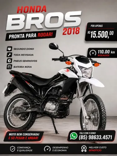 Bros 160, 2018 - Muito Conservada! (85) 98633.4571