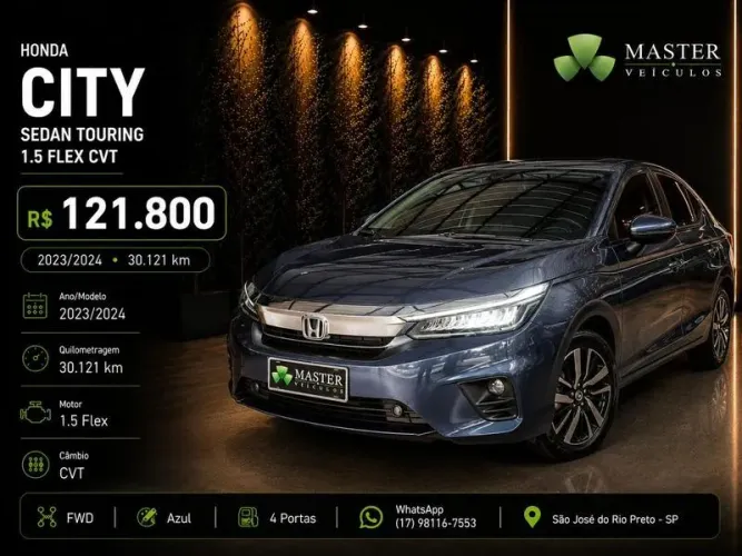 Honda City Sedan Touring 1.5 Flex 16V 4P Aut. 2024