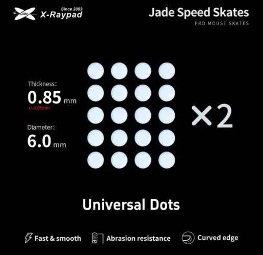 Patins universais para mouse X-Raypad 6,0 mm Novo lacrado 130,00 ?